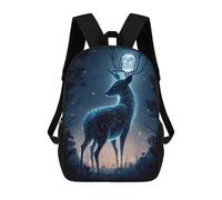 sinyumoney Animal Deer Neon Mochila Escolar Secundaria Informal Para Viajes, Bolsos Escolares Para Adolescentes, Chicas, Chicos, Mujeres Y Hombres 17inch
