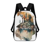 sinyumoney Animal Fox Mochila Escolar Resistente Al Agua, Mochila De Viaje, Bolsa Para Computadora Para La Escuela/trabajo/viajes 17inch