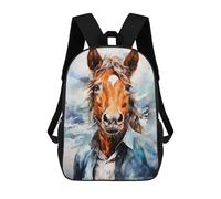 sinyumoney Animal Horse Mochila Escolar Para Niños Mochila Escolar Impresa En 3D Mochila Escolar De Moda Para Niños De Primaria Y Secundaria 17inch