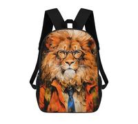 sinyumoney Animal Lion Mochila Escolar Para Niñas Mochila Impermeable Mochila Informal De Día Mochila Ligera Para Niño Y Niña Mochila Escolar 17inch