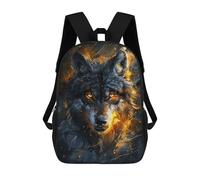 sinyumoney Animal Majestic Wolf Mochila Escolar Impresa En 3D Para Niños, Mochila Escolar Informal De Moda Para Viajes Para Niños Y Estudiantes 17inch