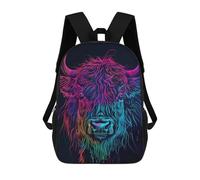 sinyumoney Animal Neon Mochila Escolar Grande Resistente Al Agua Para Portátil Para Niñas, Niños Y Adolescentes 17inch