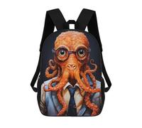 sinyumoney Animal Octopus Mochila Escolar Para Niñas Y Niños, Mochilas De Gran Capacidad, Mochilas Ligeras Para Niños Y Estudiantes 17inch
