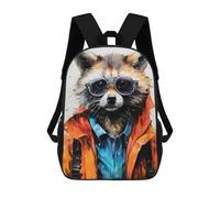 sinyumoney Animal Raccoon Mochilas Escolares Para El Trabajo, Negocios, Universidad, Escuela Para Adolescentes, Chicas, Chicos, Mujeres Y Hombres 17inch