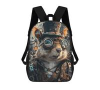 sinyumoney Animal Steampunk Squirrel Mochila Mochila Informal Mochila De Día Escuela Trabajo Viajes Bolsa Para Hombres/Mujeres 17inch