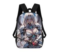 sinyumoney Anime Angel Warrior with Sword 17inch Mochila Escolar Impresa En 3D Para Niños, Mochila Escolar Informal De Moda, Mochilas De Viaje Para Niños Y Estudiantes.