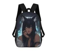 sinyumoney Anime Cat Girl Wallpaper -1 Mochilas De 17 Pulgadas Para Niños, Mochilas Escolares Impresas En 3D Para Estudiantes De Primaria Y Secundaria, Para Niños Y Niñas.