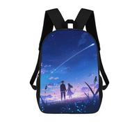 sinyumoney Anime Couple Under Shooting Stars Mochila Escolar Infantil De 17 Pulgadas Con Estampado 3D De Películas De Anime Para Niños, Mochila De Viaje, Mochila Escolar Infantil