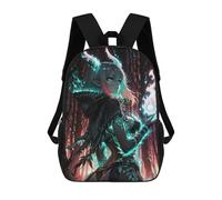 sinyumoney Anime Demon Girl with Fire Mochila Escolar Ligera Para Aeropuerto, Estudiantes Universitarios, Mochila Para Niños/niñas/adolescentes 17inch
