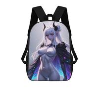 sinyumoney Anime Demon Girl with Horns Mochila Escolar Ligera Para Aeropuerto Y Universidad Para Niñas Y Adolescentes 17inch