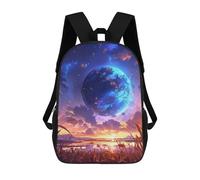 sinyumoney Anime Fantasy Landscape Mochila Escolar Grande, Ligera E Informal: Perfecta Para Viajes, Trabajo Y Uso Diario 17inch
