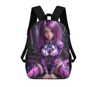 sinyumoney Anime Girl in Futuristic Suit Gaming Mochila Escolar Secundaria Informal Para Viajes, Mochilas Para La Escuela Secundaria, Para Acampar, Aventuras Al Aire Libre Y Viajes Diarios 17inch