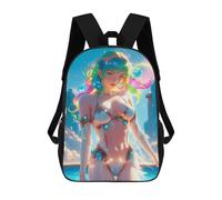sinyumoney Anime Girl in White Swimsuit Mochila Escolar Secundaria Informal Para Viajes, Mochilas Para La Escuela Secundaria, Para Acampar, Aventuras Al Aire Libre Y Viajes Diarios 17inch