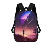 sinyumoney Anime Girl Shooting Stars Mochila Escolar Infantil Impresa En 3D Para Niños, Mochilas De Viaje, Bolsas Para Libros, Mochila Escolar Infantil 17inch