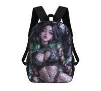 sinyumoney Anime Girl with Dragon Mochila Escolar Secundaria Informal Para Viajes, Mochilas Para La Escuela Secundaria, Para Acampar, Aventuras Al Aire Libre Y Viajes Diarios 17inch
