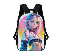 sinyumoney Anime Girl with Goggles Mochila Escolar De 17 Pulgadas Para Adolescentes, Con Estampado 3D, Ajustable Y Con Bolsillos, Ideal Para Niños, Niñas Y Estudiantes.