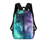 sinyumoney Anime Mystical Wolf Mochila Escolar, Mochila De Viaje, Mochila Universitaria Para Niños/niñas/adolescentes 17inch