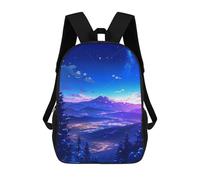 sinyumoney Anime Snow Galaxy Serenity Mochila Escolar Para Niños, Mochila Escolar De Gran Capacidad Para Niños, Mochila Escolar 3D, Regalos Para Niños 17inch