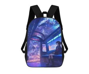 sinyumoney Anime Space Fantasy Train Mochila De Viaje Para La Universidad, Mochilas Para Adolescentes, Chicas, Chicos, Mujeres Y Hombres 17inch