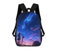 sinyumoney Anime Starry Twilight Girl Mochila Escolar Para Niños Con Impresión 3D, Mochila Moderna Para Niños Y Niñas, Mochila Informal Para Estudiantes. 17inch