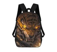 sinyumoney Anime Tiger Glowing Eyes Mochilas Impresas En 3D 17inch Mochila Escolar Infantil Para Exteriores, Mochila Informal De Día, Bolsas De Viaje Informales Para Estudiantes De Secundaria