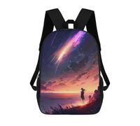 sinyumoney Anime Twilight Stargazing Mochilas Informales Para Niños, Mochila Escolar Para Adolescentes, Niñas Y Niños, Mochilas Para Libros 17inch