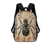 sinyumoney Ant Painting on Wood Panel Minimal Nature Wall Art Mochila, Mochila Infantil, Mochila Escolar Para Estudiantes, Mochila Para Libros, Mochila Escolar Impresa En 3D Para Niños Y Niñas 17inch