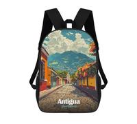 sinyumoney Antigua Guatemala Street View Mochilas Mochilas Infantiles Mochila Escolar Mochila Escolar Infantil Impresa En 3D Mochilas De Viaje De Moda Para Niños De Primaria Y Secundaria 17inch
