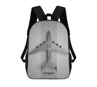 sinyumoney Antonov An225 Mriya Mochila Infantil, Mochila Escolar Impresa En 3D, Mochila Para Niños Y Niñas, Mochila Escolar Ajustable Para La Escuela Primaria 17inch