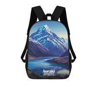 sinyumoney Aoraki National Park, New Zealand Mochila Escolar Mochilas Escolares Para Niñas Y Niños Mochila Con Bolsillo Mochila Escolar De Moda Para Niños 17inch