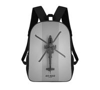 sinyumoney Apache AH 64D Mochilas Escolares Mochila Escolar Ligera Mochila De Día Mochila Para Libros Para La Universidad Para Hombres/mujeres 17inch
