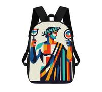 sinyumoney Apollo God of Oracles Mochila De Moda Para Papelería, Impermeable, Informal, Para Niños/niñas/adolescentes 17inch
