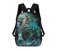 sinyumoney Aqua Lion Mochilas Para Niños Mochila Escolar Mochila Escolar Impresa En 3D Para Niños Estudiantes De Primaria Y Secundaria 17inch