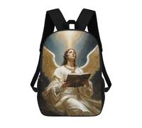 sinyumoney Archangel Uriel in Divine Light Mochilas Para Niños Y Estudiantes, Mochilas Escolares Impresas En 3D, Mochilas Para Estudiantes De Primaria Y Secundaria Para Niños Y Niñas 17inch
