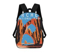 sinyumoney Arches National Park Mochilas Infantiles Impresas En 3D Para Niños. Mochilas De Viaje De Moda Para Niños. Mochila Escolar Para Estudiantes De Primaria Y Secundaria.