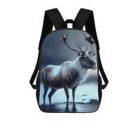 sinyumoney Arctic Reindeer Mochila Infantil, Mochila Escolar Impresa En 3D, Mochila Para Niños Y Niñas, Mochila Escolar Ajustable Para La Escuela Primaria 17inch