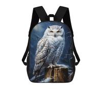 sinyumoney Arctic Snowy Owl Mochila Escolar, Bolso De Negocios, Bolso Para Portátil Resistente: Perfecto Para Viajes, Trabajo Y Uso Diario 17inch