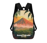 sinyumoney Arenal Volcano National Park Costa Rica Mochila Infantil Para Niñas Y Niños, Mochila De Día, Escuela Primaria, Perfecta Para La Vuelta Al Cole O Educación Física, Regalos Y Viajes 17inch
