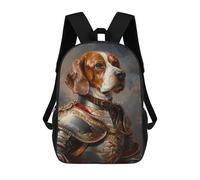 sinyumoney Armored Beagle Royal Guard Mochilas Escolares Para Ordenador, Ideales Para El Colegio/trabajo/viajes, Acampadas, Aventuras Al Aire Libre Y Viajes Diarios 17inch