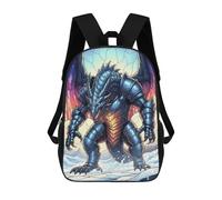 sinyumoney Armored Dragon in Snowy Landscape Mochila Para Niños, Adolescentes Y Estudiantes, Mochilas Para Niñas, Mochilas Para Niños Pequeños, Primaria Y Secundaria 17inch