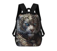 sinyumoney Armored Tiger Guardian -1 Mochilas Escolares Impresas En 3D, Mochila Escolar Informal Para Niños, Mochila Escolar De Moda Para Estudiantes De Secundaria 17inch