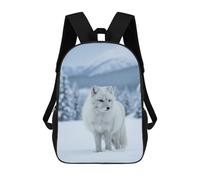 sinyumoney Art Fox in Snowy Winter Landscape Mochilas Escolares Mochilas Informales Mochilas De Día Bolsa Escolar Para Trabajo Y Viajes Para El Campus Viajes Al Aire Libre Deportes 17inch