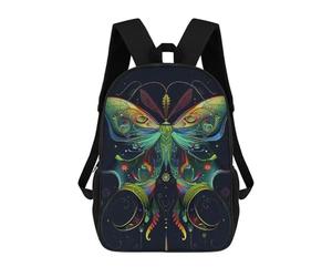 sinyumoney Art Nouveau Neon Butterfly on Dark Mochila Escolar, De Trabajo, Para Portátil, Mochila - Perfecta Para Viajes, Trabajo Y Uso Diario 17inch