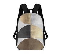 sinyumoney Art of Semicircles 1 Mochila Escolar Mochilas Escolares Para Niñas Y Niños Mochila Con Bolsillo Mochila Escolar De Moda Para Niños 17inch