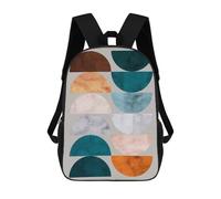 sinyumoney Art of Semicircles 5 Mochila Infantil De Moda Divertida Mochila Escolar Para Niños Y Adolescentes Con Impresión 3D Para Niños 17inch