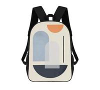 sinyumoney Art of Shapes 04 Mochila Escolar Mochilas Escolares Para Niñas Y Niños Mochila Con Bolsillo Mochila Escolar De Moda Para Niños 17inch