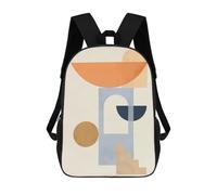 sinyumoney Art of Shapes 10 Mochilas Infantiles Mochila Escolar Mochila Impresa En 3D Para Niños Mochilas De Viaje Bolsas Para Libros Mochila Escolar Para Niños 17inch