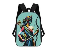 sinyumoney Artemis Goddess of Nature Mochila Infantil Para Niñas, Mochila Escolar 3D, Mochila Para Niños Pequeños, Mochila Informal De Día, Mochila Escolar De Moda 17inch