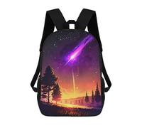 sinyumoney Asteroid Sunset Landscape Mochila Escolar Infantil Impresa En 3D 17inch Mochilas Escolares Para Niños, Estilo Casual Y Moderno, Mochilas De Viaje De Alta Capacidad