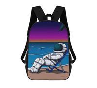 sinyumoney Astronaut And Sunset Mochila Escolar, Mochila Infantil Para Niños Y Adolescentes, Regalos, Mochilas De Día Con Impresión 3D, Mochila Escolar, Mochila Para Libros 17inch